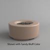 M&ouml;bius Oceanside Round Concrete Gas Fire Pit - 36"