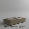 M&ouml;bius Encinitas Rectangular Concrete Gas Fire Pit - 69"