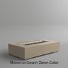 M&ouml;bius Encinitas Rectangular Concrete Gas Fire Pit - 69"