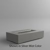 M&ouml;bius Encinitas Rectangular Concrete Gas Fire Pit - 69"