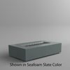 M&ouml;bius Encinitas Rectangular Concrete Gas Fire Pit - 69"