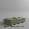 M&ouml;bius Encinitas Rectangular Concrete Gas Fire Pit - 69"