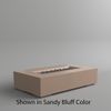 M&ouml;bius Encinitas Rectangular Concrete Gas Fire Pit - 69"