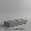 M&ouml;bius Encinitas Rectangular Concrete Gas Fire Pit - 93"