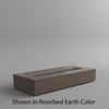 M&ouml;bius Encinitas Rectangular Concrete Gas Fire Pit - 93"