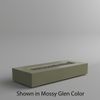 M&ouml;bius Encinitas Rectangular Concrete Gas Fire Pit - 93"