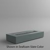 M&ouml;bius Encinitas Rectangular Concrete Gas Fire Pit - 93"