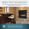 Majestic Quartz Direct Vent Gas Fireplace - 42"