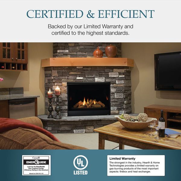 Majestic Quartz Direct Vent Gas Fireplace - 42"
