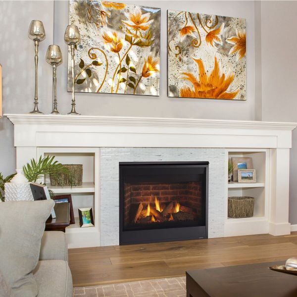 Majestic Quartz 36 Platinum Direct Vent Gas Fireplace
