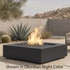 M&ouml;bius Encinitas Square Concrete Gas Fire Pit - 46"