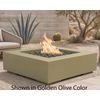 M&ouml;bius Encinitas Square Concrete Gas Fire Pit - 46"