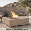 M&ouml;bius Encinitas Square Concrete Gas Fire Pit - 46"