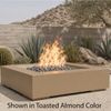 M&ouml;bius Encinitas Square Concrete Gas Fire Pit - 46"