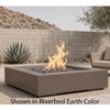 M&ouml;bius Encinitas Square Concrete Gas Fire Pit - 46"
