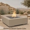M&ouml;bius Encinitas Square Concrete Gas Fire Pit - 46"