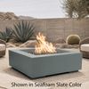 M&ouml;bius Encinitas Square Concrete Gas Fire Pit - 46"
