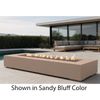 M&ouml;bius Encinitas Rectangular Concrete Gas Fire Pit - 93"