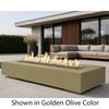 M&ouml;bius Encinitas Rectangular Concrete Gas Fire Pit - 93"