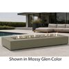 M&ouml;bius Encinitas Rectangular Concrete Gas Fire Pit - 93"