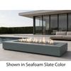 M&ouml;bius Encinitas Rectangular Concrete Gas Fire Pit - 93"