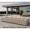 M&ouml;bius Encinitas Rectangular Concrete Gas Fire Pit - 93"