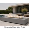 M&ouml;bius Encinitas Rectangular Concrete Gas Fire Pit - 93"