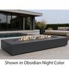 M&ouml;bius Encinitas Rectangular Concrete Gas Fire Pit - 93"