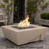 M&ouml;bius Balboa Square Concrete Gas Fire Pit - 46"