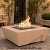 M&ouml;bius Balboa Square Concrete Gas Fire Pit - 46"