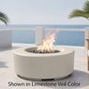 M&ouml;bius Oceanside Round Concrete Gas Fire Pit - 36"
