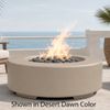 M&ouml;bius Oceanside Round Concrete Gas Fire Pit - 36"