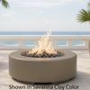 M&ouml;bius Oceanside Round Concrete Gas Fire Pit - 36"