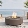 M&ouml;bius Oceanside Round Concrete Gas Fire Pit - 36"