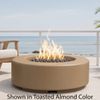 M&ouml;bius Oceanside Round Concrete Gas Fire Pit - 36"