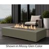 M&ouml;bius Encinitas Rectangular Concrete Gas Fire Pit - 57"