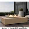 M&ouml;bius Encinitas Rectangular Concrete Gas Fire Pit - 57"