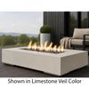 M&ouml;bius Encinitas Rectangular Concrete Gas Fire Pit - 57"