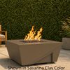M&ouml;bius Balboa Square Concrete Gas Fire Pit - 36"