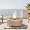 M&ouml;bius Oceanside Round Concrete Gas Fire Pit - 36"