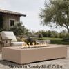 M&ouml;bius Encinitas Rectangular Concrete Gas Fire Pit - 69"