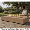 M&ouml;bius Encinitas Rectangular Concrete Gas Fire Pit - 69"