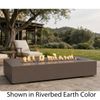 M&ouml;bius Encinitas Rectangular Concrete Gas Fire Pit - 69"