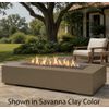 M&ouml;bius Encinitas Rectangular Concrete Gas Fire Pit - 69"