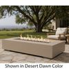 M&ouml;bius Encinitas Rectangular Concrete Gas Fire Pit - 69"