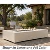 M&ouml;bius Encinitas Rectangular Concrete Gas Fire Pit - 69"