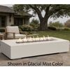 M&ouml;bius Encinitas Rectangular Concrete Gas Fire Pit - 69"