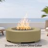 M&ouml;bius Oceanside Round Concrete Gas Fire Pit - 36"