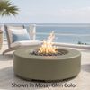 M&ouml;bius Oceanside Round Concrete Gas Fire Pit - 36"