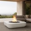 M&ouml;bius Montecito Square Concrete Gas Fire Pit - 46"